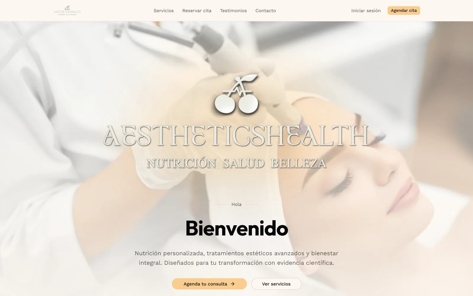 AestheticHealth en la computadora