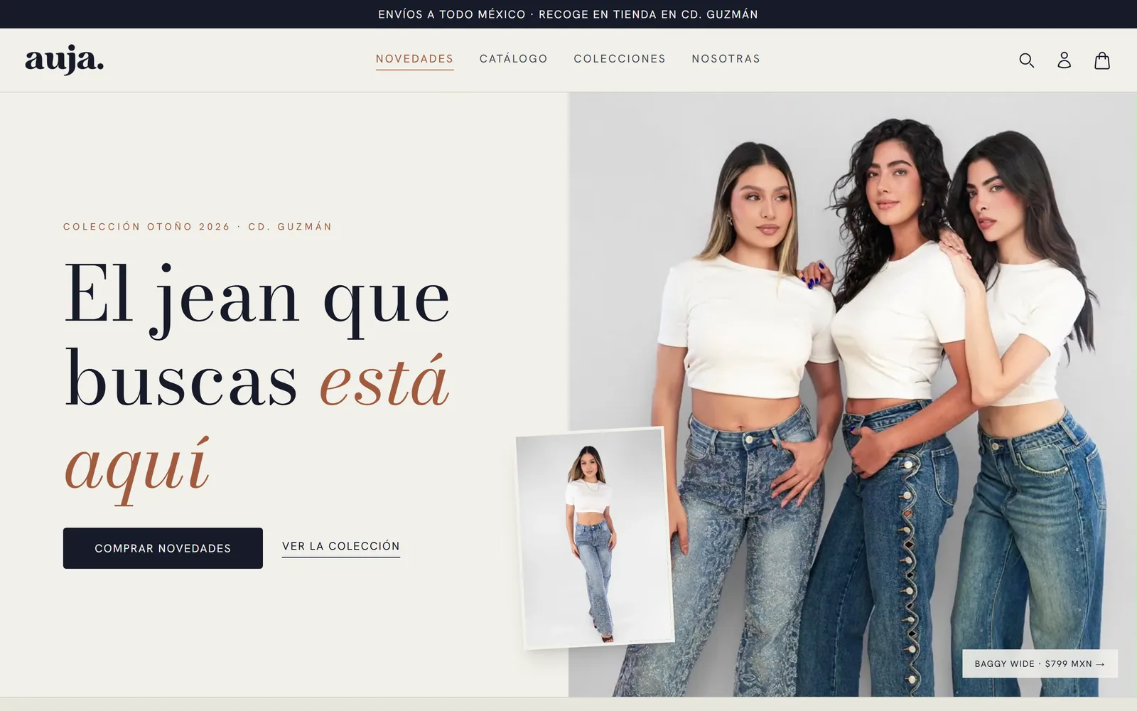 Auja Jeans en la computadora