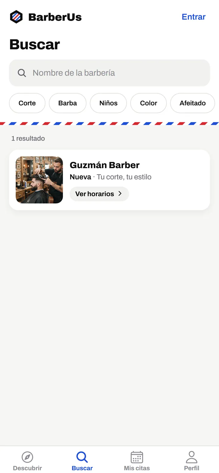BarberUs: Buscar