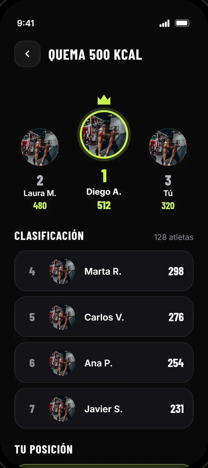 Gym IA: Ranking del reto